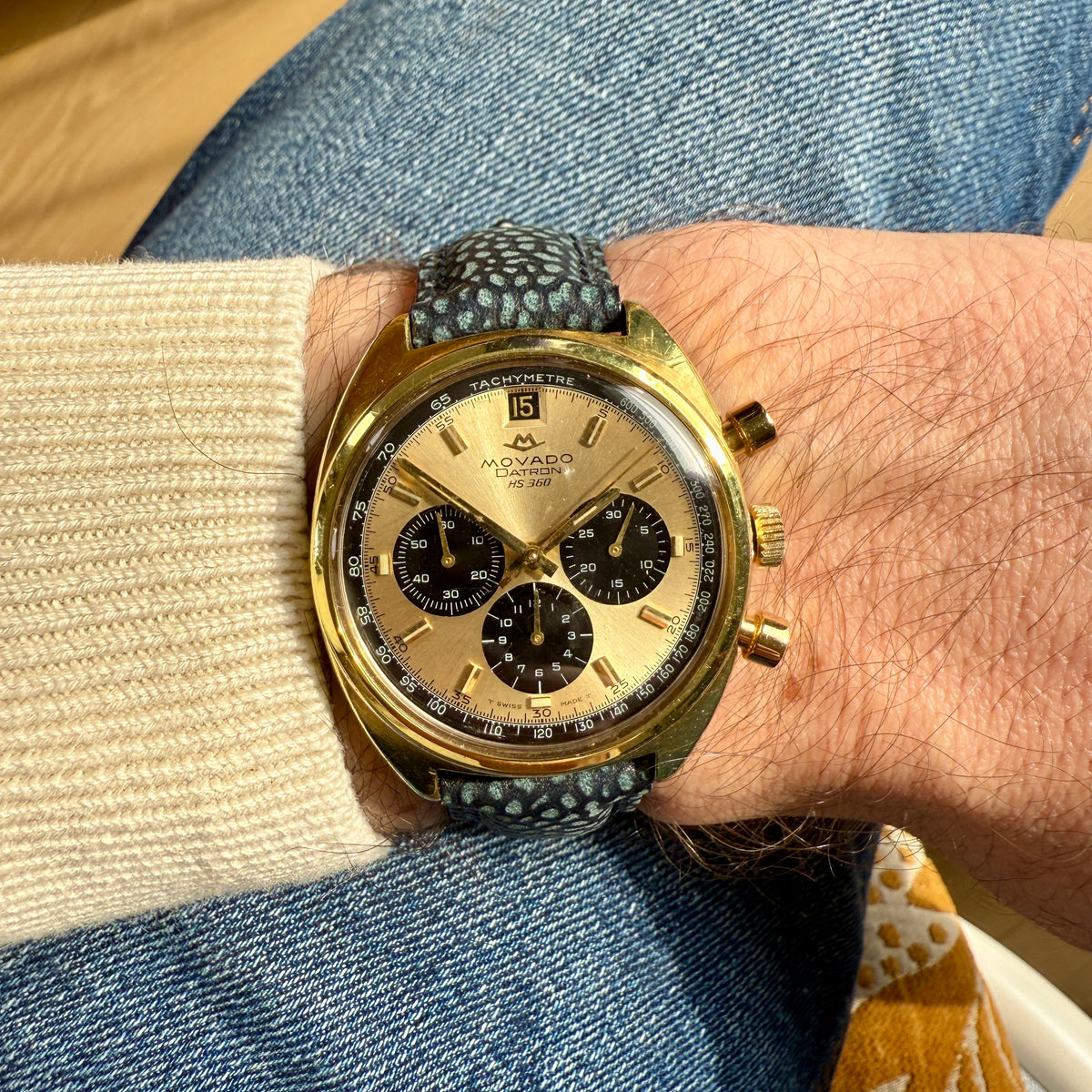 Movado sous-marin Datron HS 360 Zenith El Primero Réf 434-615-502