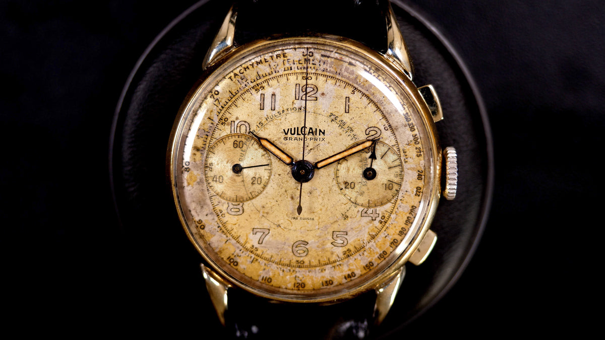 Vulcain Chronograph Valjoux 22 Oversize Fancy Lugs