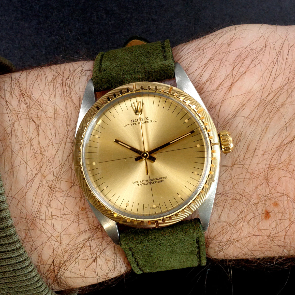 Rolex Oyster Perpetual 34 Zephyr Stahl/Gold 1038 SELTEN 1967